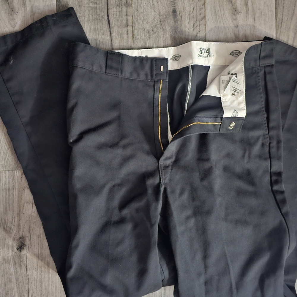 Dickies Men's Black Work Pants
